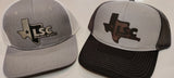 Custom Foam Front 5 Panel High Crown Mesh Back Trucker Hat (Leatherette Patch)