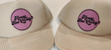 Custom Foam Front 5 Panel High Crown Mesh Back Trucker Hat (Leatherette Patch)