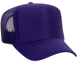 Custom Foam Front 5 Panel High Crown Mesh Back Trucker Hat (Sublimation)