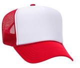 Custom Foam Front 5 Panel High Crown Mesh Back Trucker Hat (Sublimation)