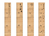 Hanging Wooden Height Growth Chart