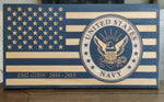 Personalized Navy Seal Wood Flag
