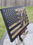 Personalized Marne Air Wood Flag