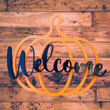 Pumpkin Welcome Sign
