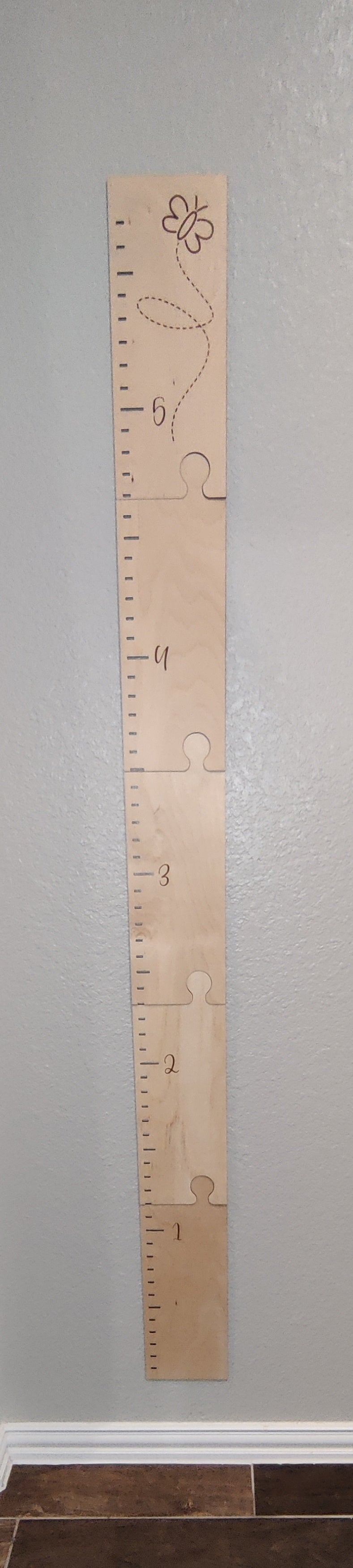 Hanging Wooden Height Growth Chart