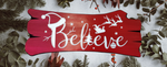 Christmas "Believe" Log