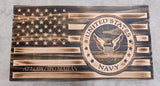 Personalized Harris County Sheriff Texas Wood Flag