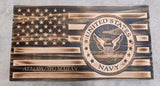Personalized Army Wood Flag